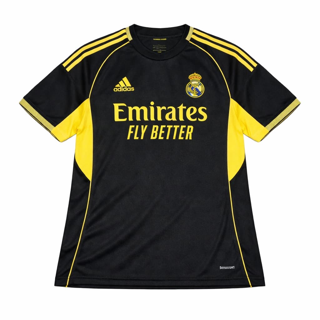 Real Madrid 202526 Black and yellow special edition