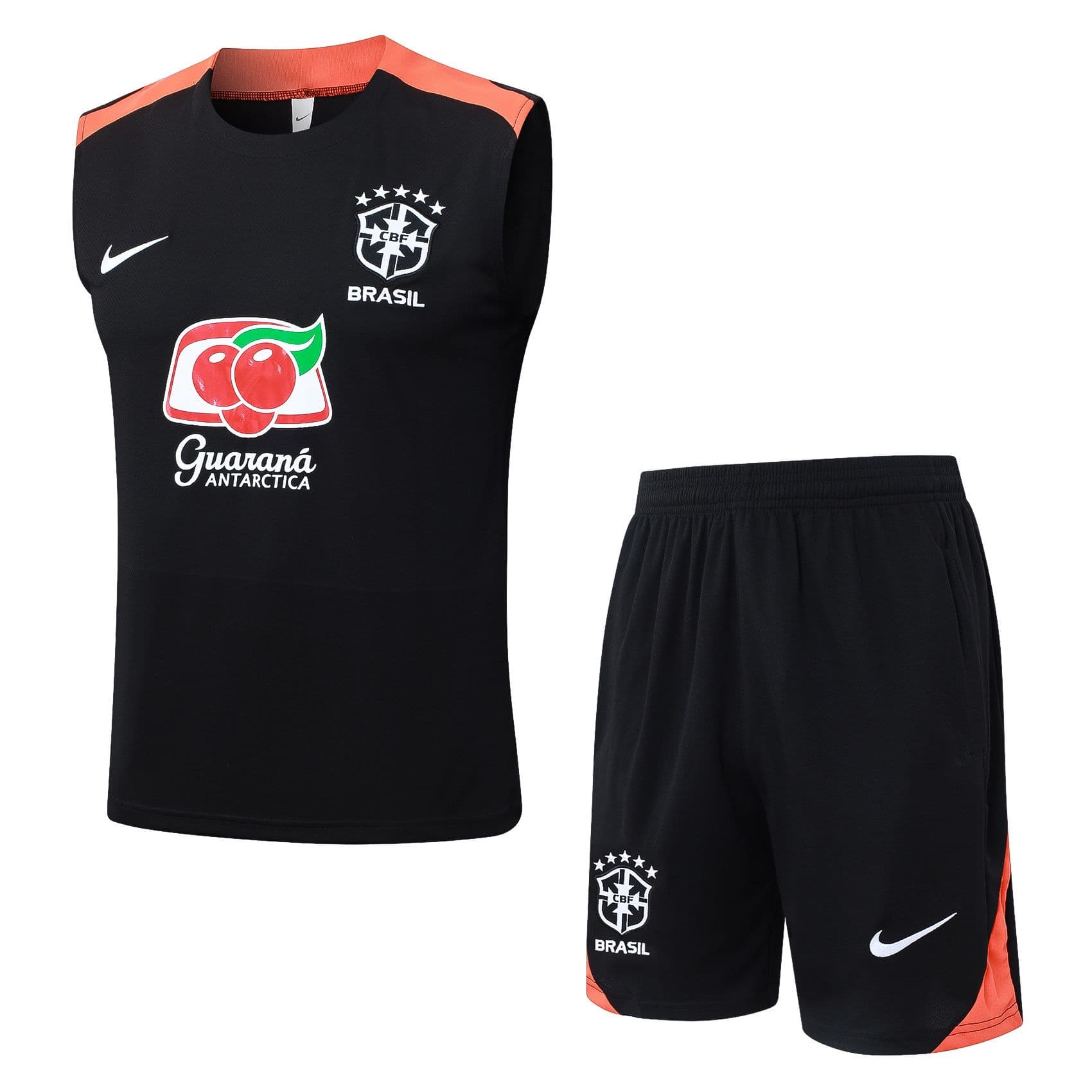 25/26 Brasile Training Kit Nero/Arancione