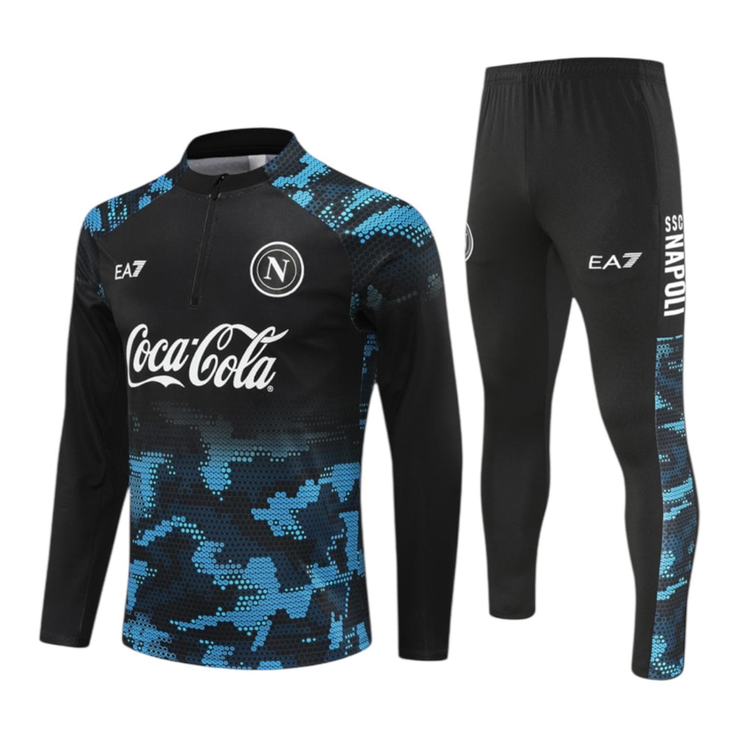 25/26 Napoli x EA7 Tracksuit Black