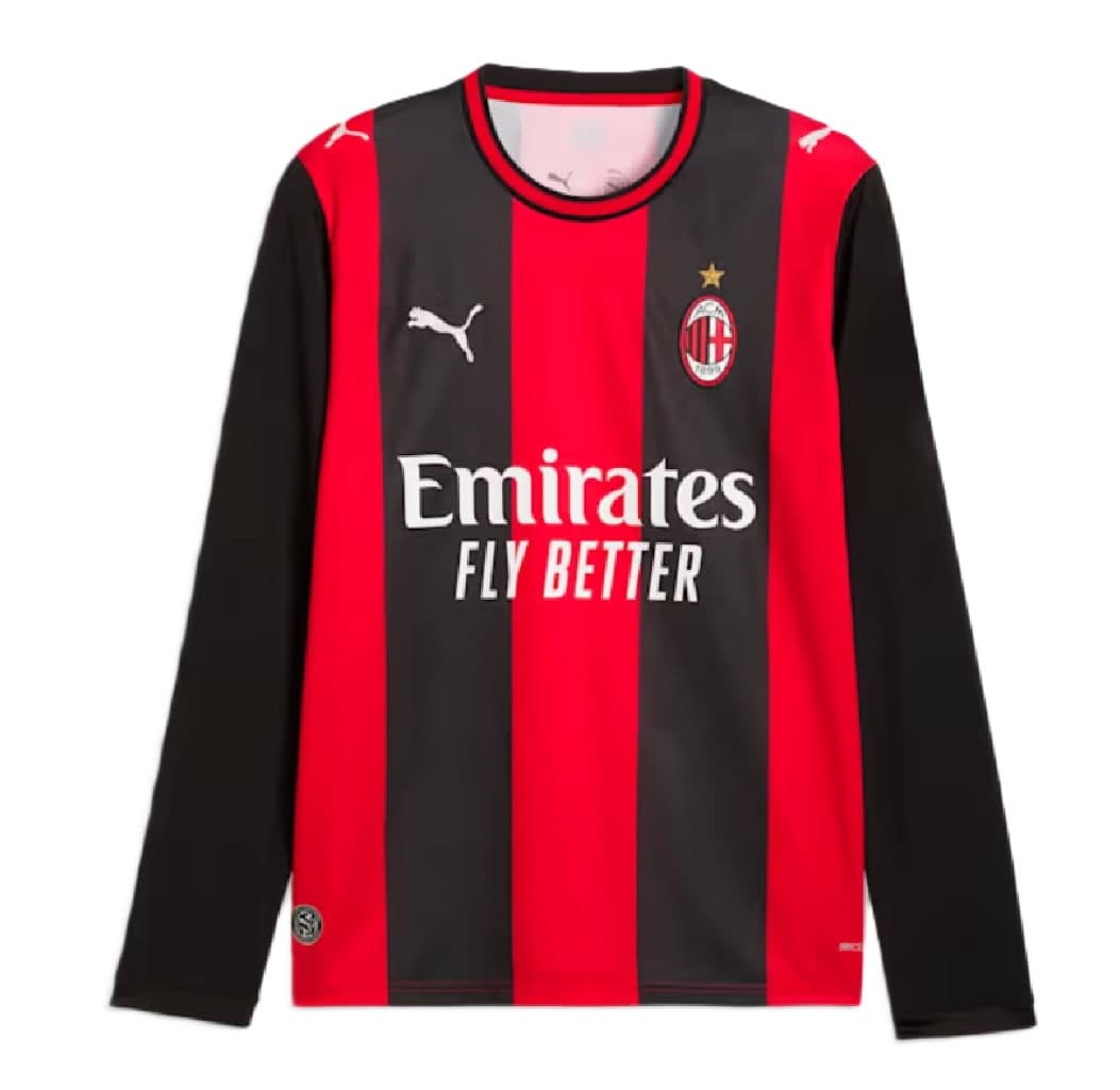 AC MILAN MAGLIA HOME MANICHE LUNGHE 2026-27