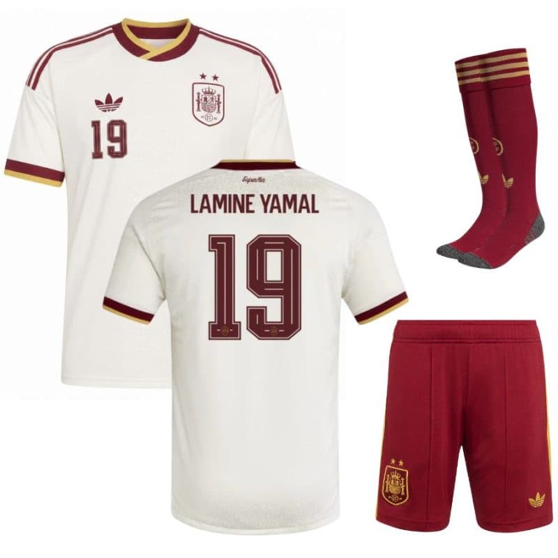 SPAGNA COMPLETINO BAMBINO LAMINE YAMAL AWAY 2 STELLE 2026-27