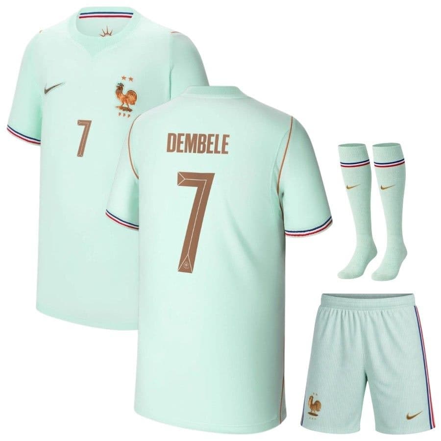FRANCIA COMPLETINO BAMBINO DEMBELE AWAY VERDE COPPA DEL MONDO 2026