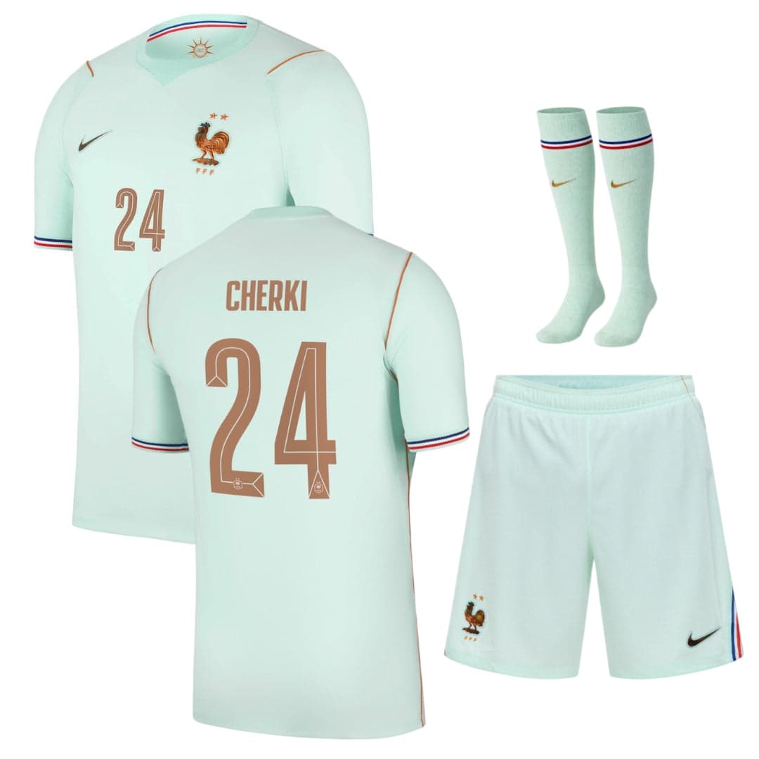 FRANCIA COMPLETINO BAMBINO CHERKI AWAY VERDE COPPA DEL MONDO 2026