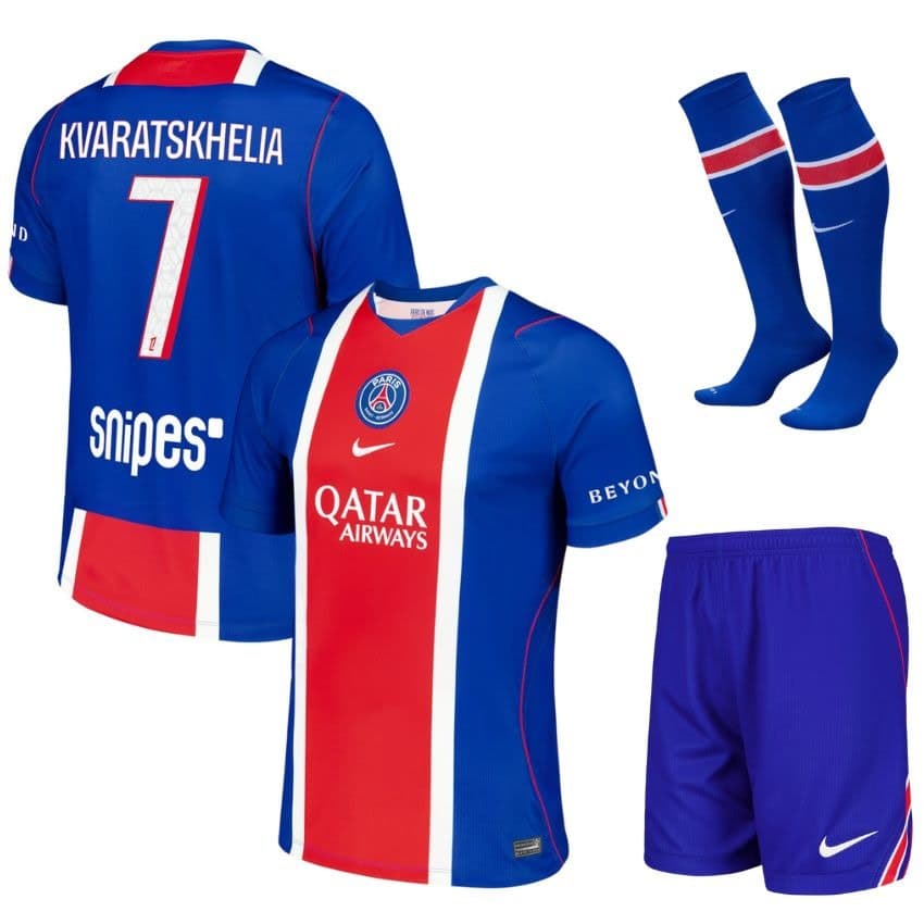 PSG COMPLETINO BAMBINO KVARATSKHELIA HOME 2026-27