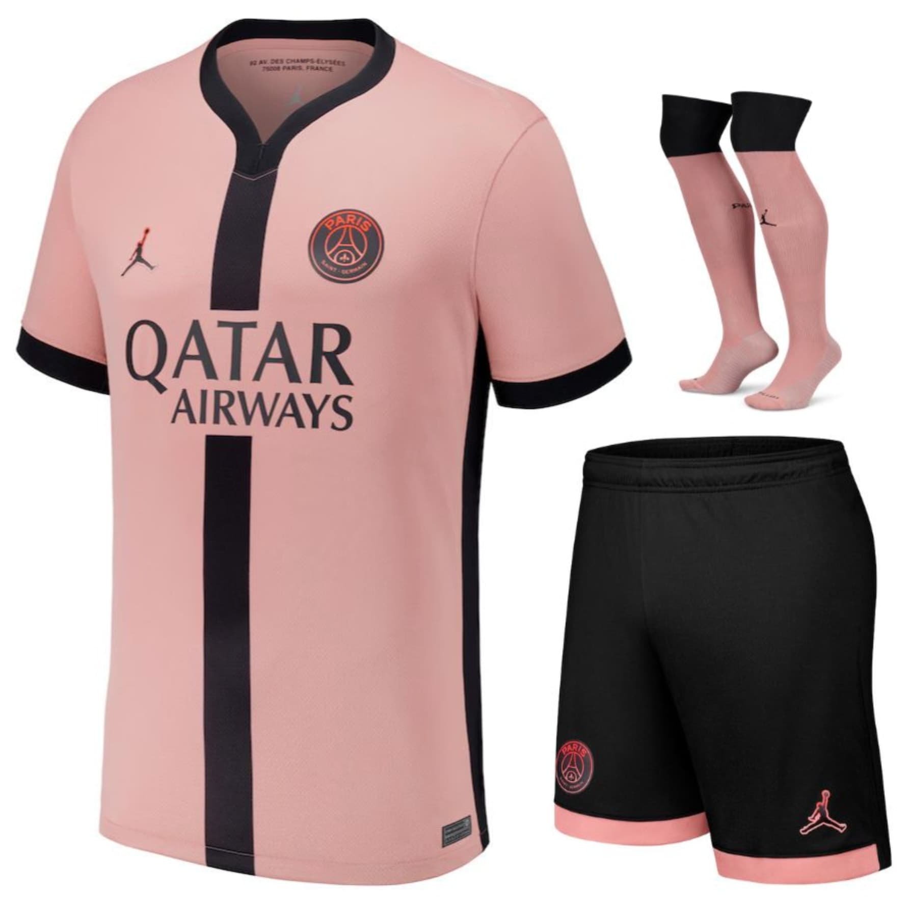PSG COMPLETINO BAMBINO THIRD ROSA 2024-25