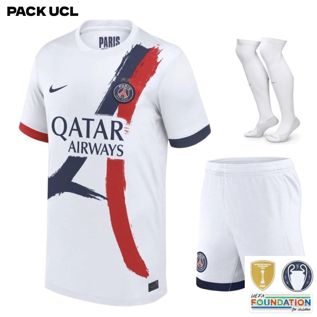 PSG COMPLETINO BAMBINO AWAY CHAMPIONS LEAGUE 2 STELLE 2025-26