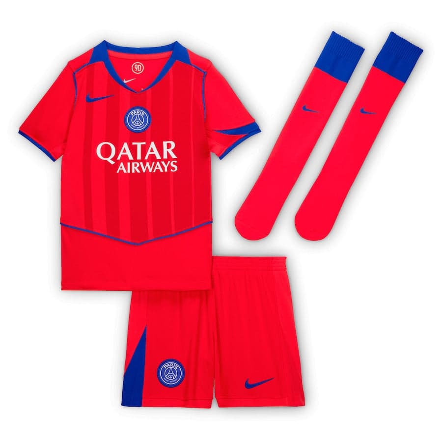 PSG COMPLETINO BAMBINO THIRD ROSSO 2025-26