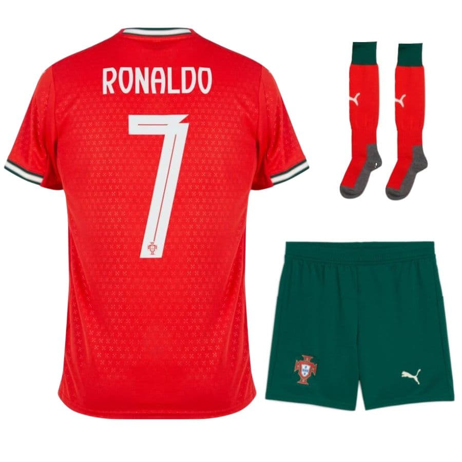 PORTOGALLO COMPLETINO BAMBINO RONALDO HOME 2025-26
