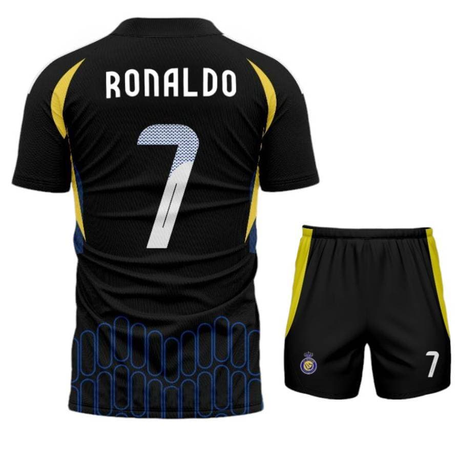 AL NASSR COMPLETINO BAMBINO RONALDO AWAY NERO 2024-25