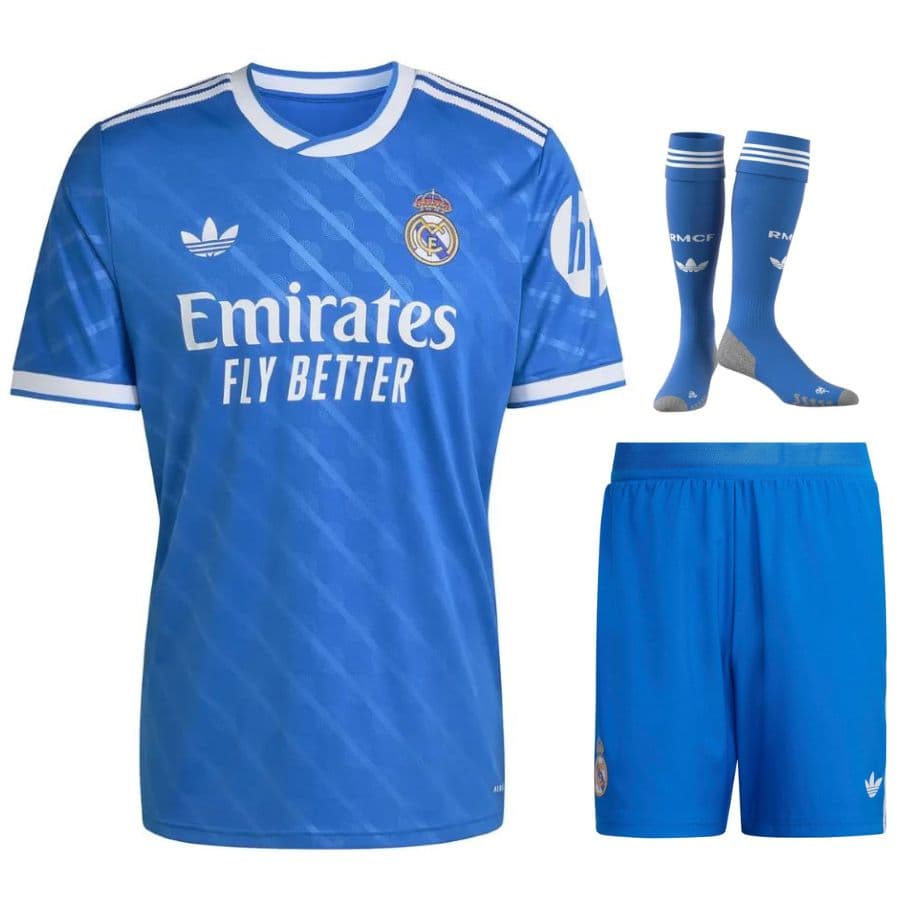 REAL MADRID COMPLETINO BAMBINO THIRD BLU 2025-26