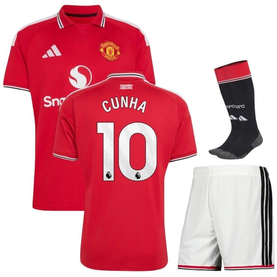MANCHESTER UNITED COMPLETINO BAMBINO CUNHA HOME 2026-27