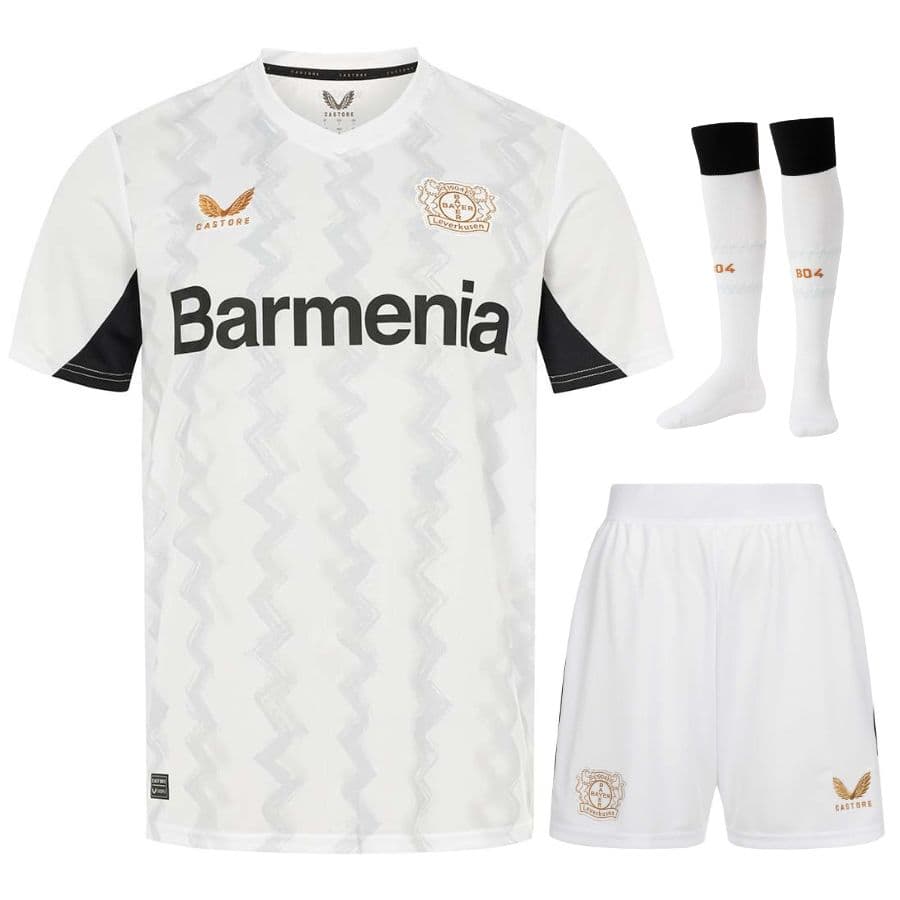 BAYER LEVERKUSEN COMPLETINO BAMBINO AWAY 2024-25