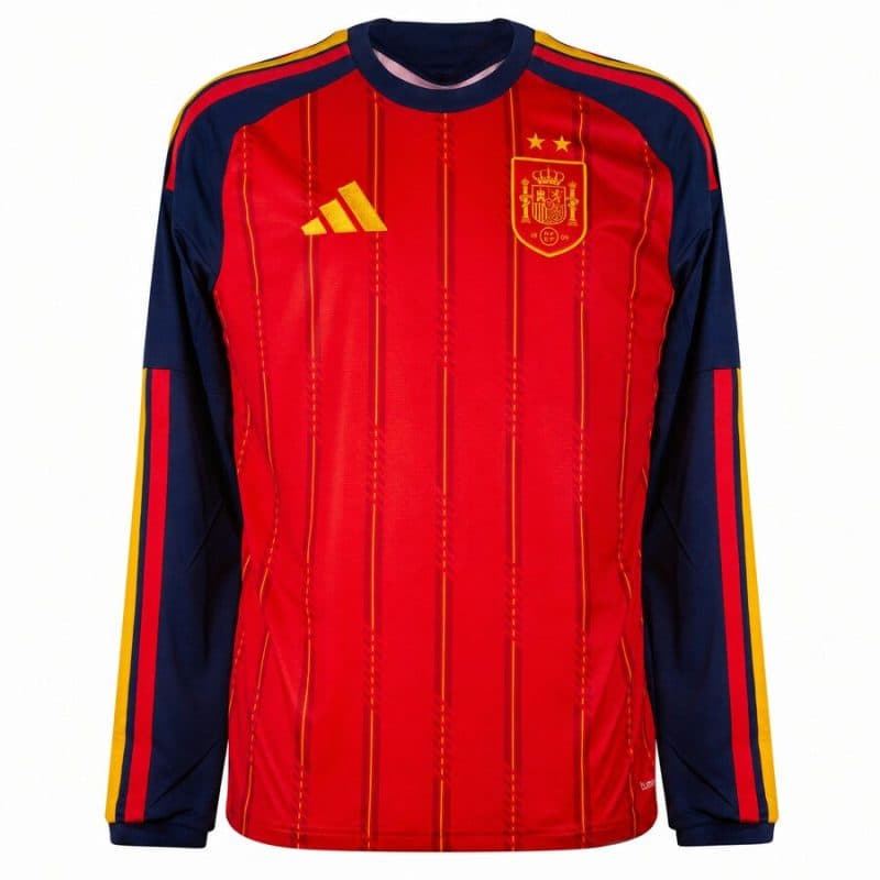 MAGLIA SPAGNA 2 STELLE UOMO CASA MANICHE LUNGHE 2026-2027