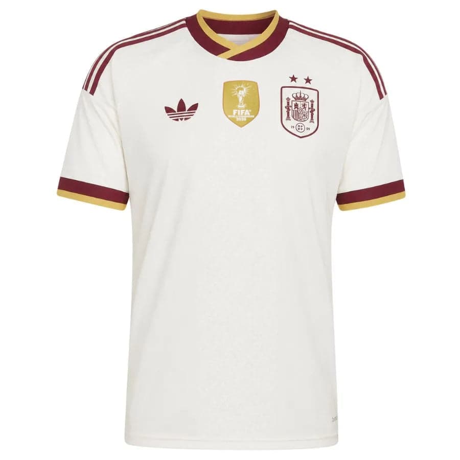 MAGLIA SPAGNA 2 STELLE UOMO BADGE CAMPIONE MONDO 2026 TRASFERTA