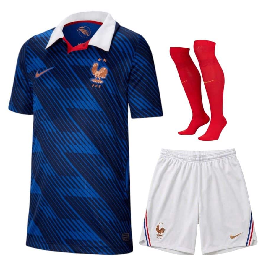 KIT CALCIO BAMBINO FRANCIA EURO CASA 2026-2027