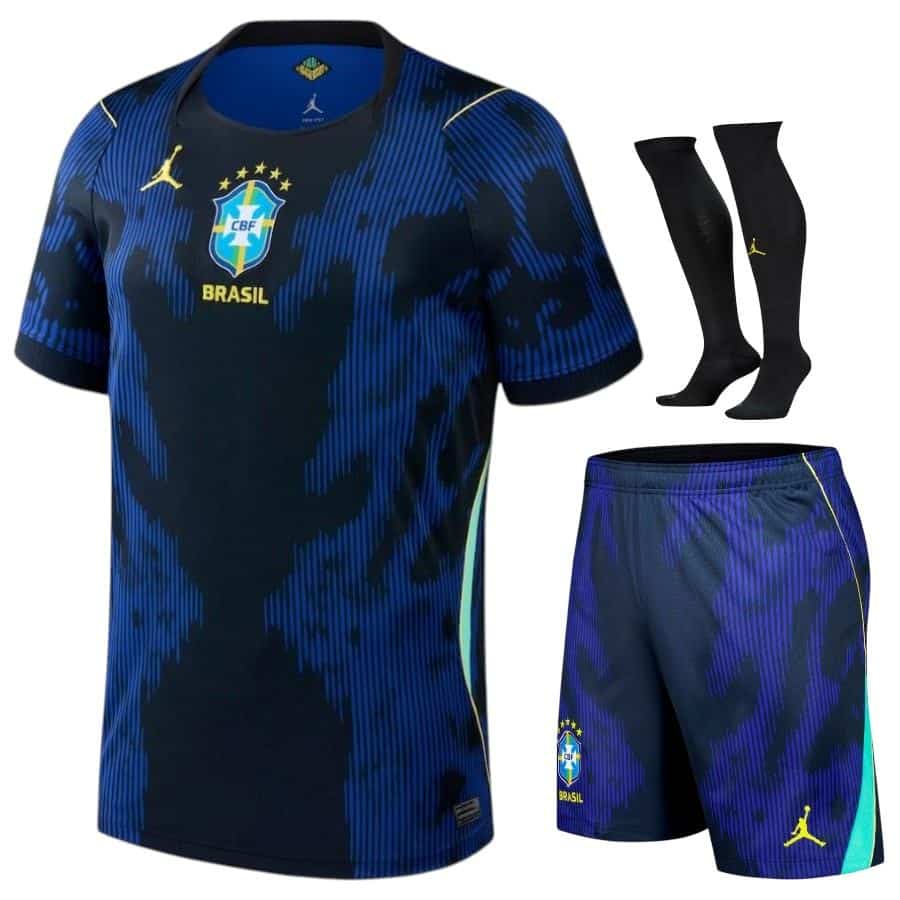 KIT CALCIO BAMBINO BRASILE TRASFERTA 2026-2027