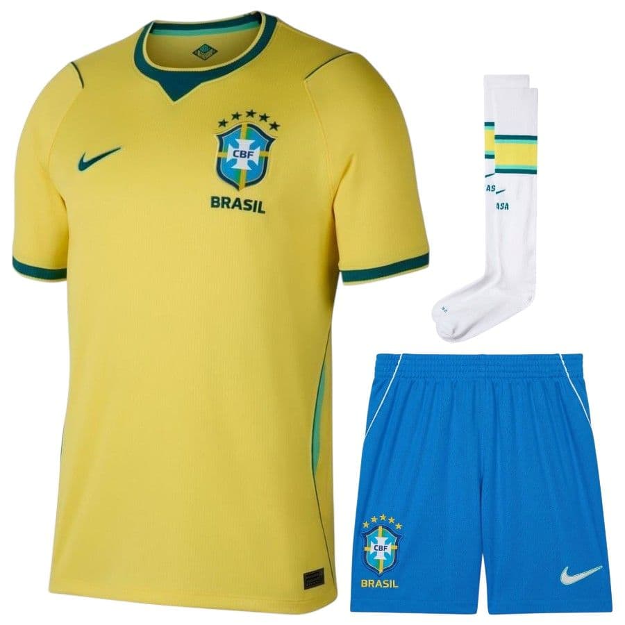 KIT CALCIO BAMBINO BRASILE CASA 2026-2027
