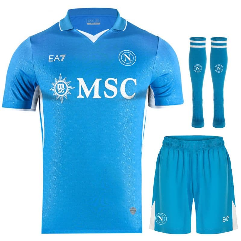 KIT CALCIO BAMBINO NAPOLI CASA 2024-2025