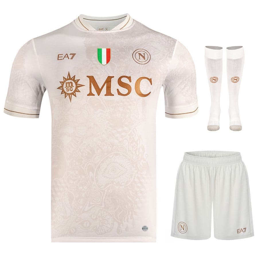 KIT CALCIO BAMBINO NAPOLI TRASFERTA 2025-2026