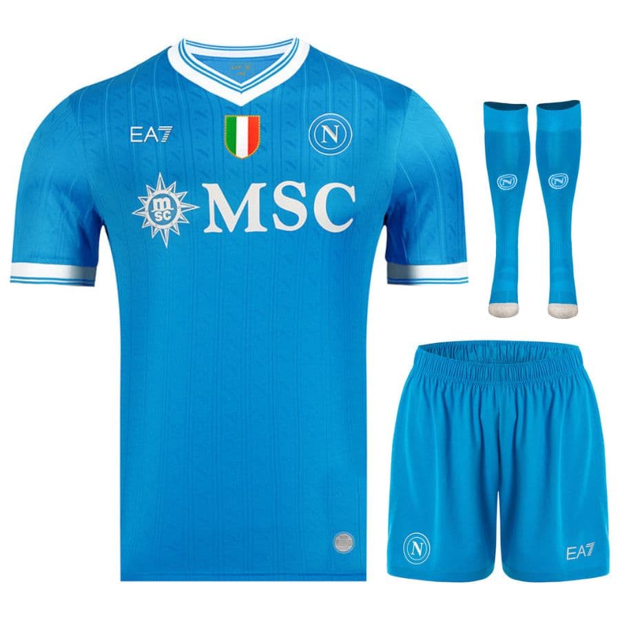 KIT CALCIO BAMBINO NAPOLI CASA 2025-2026
