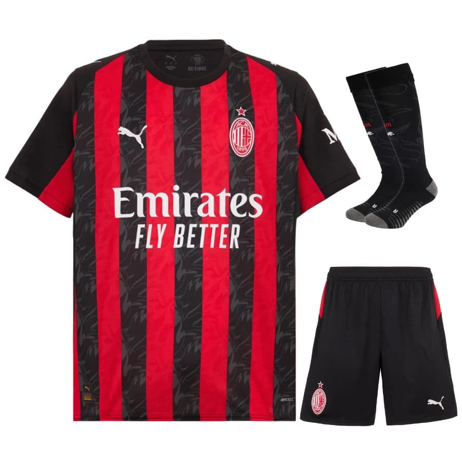KIT CALCIO BAMBINO AC MILAN CASA 2025-2026