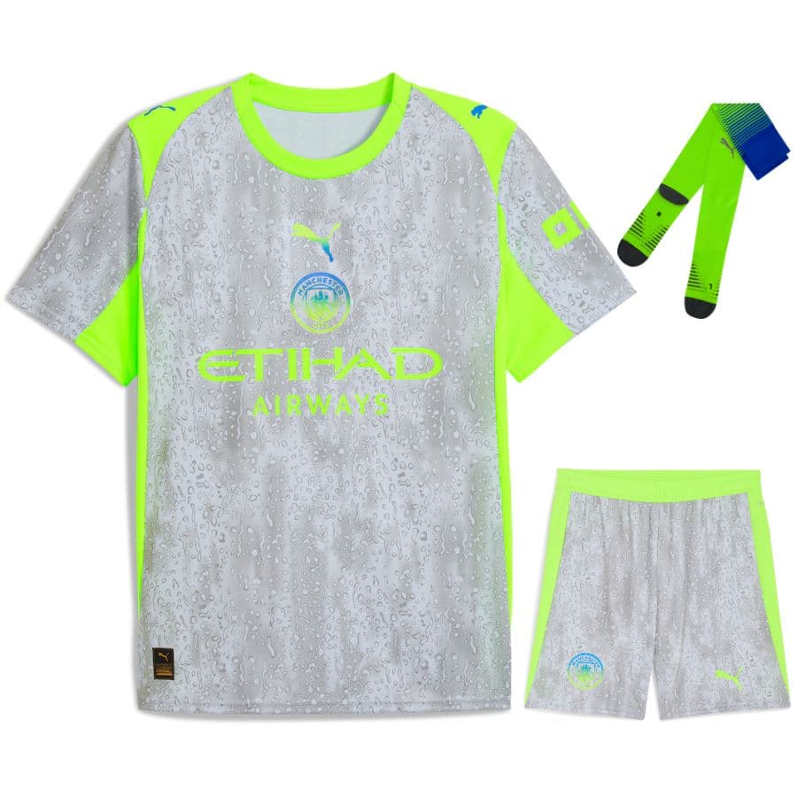 KIT CALCIO BAMBINO MANCHESTER CITY TERZA 2025-2026