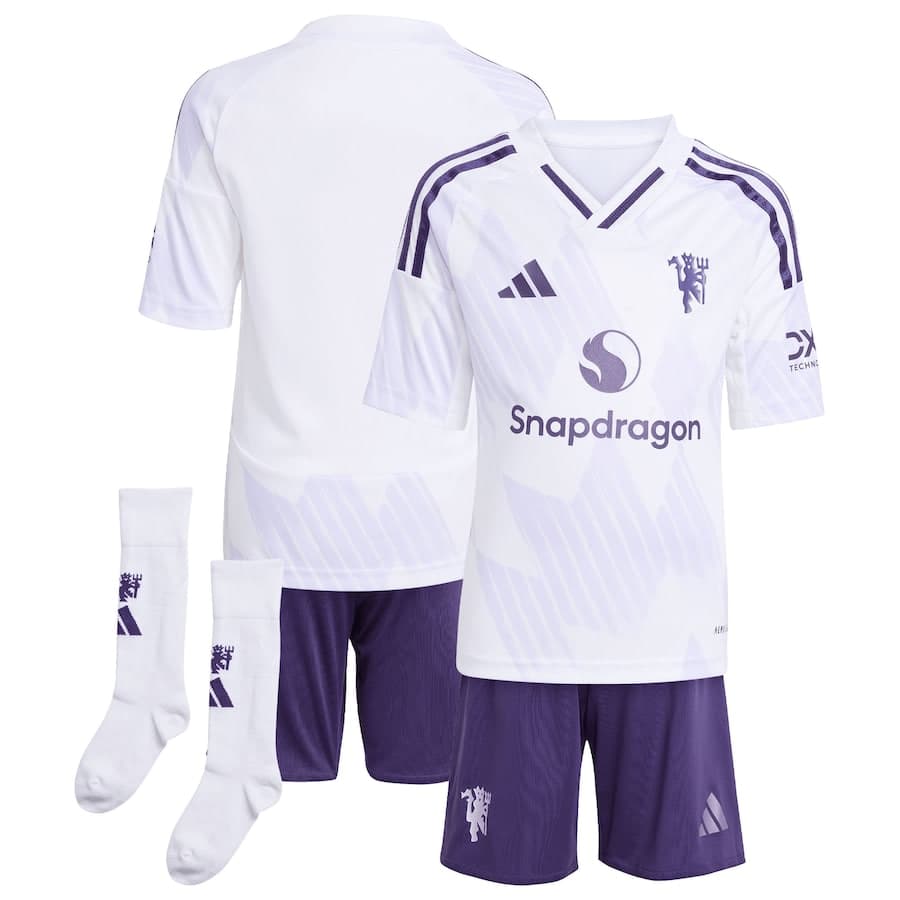 KIT CALCIO BAMBINO MANCHESTER UNITED TRASFERTA 2025-2026