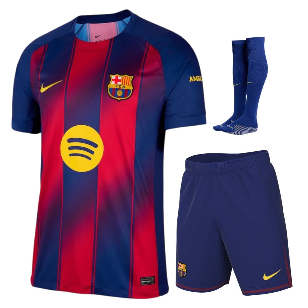 KIT CALCIO BAMBINO BARCELLONA CASA 2025-2026