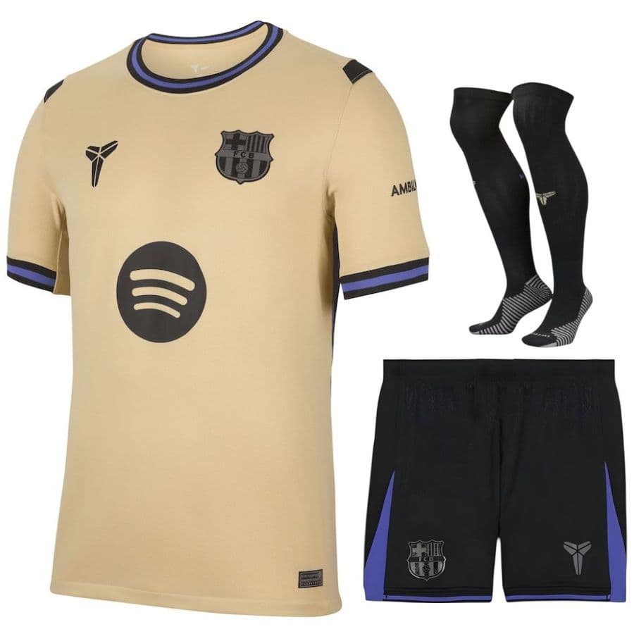 KIT CALCIO BAMBINO BARCELLONA TRASFERTA 2025-2026