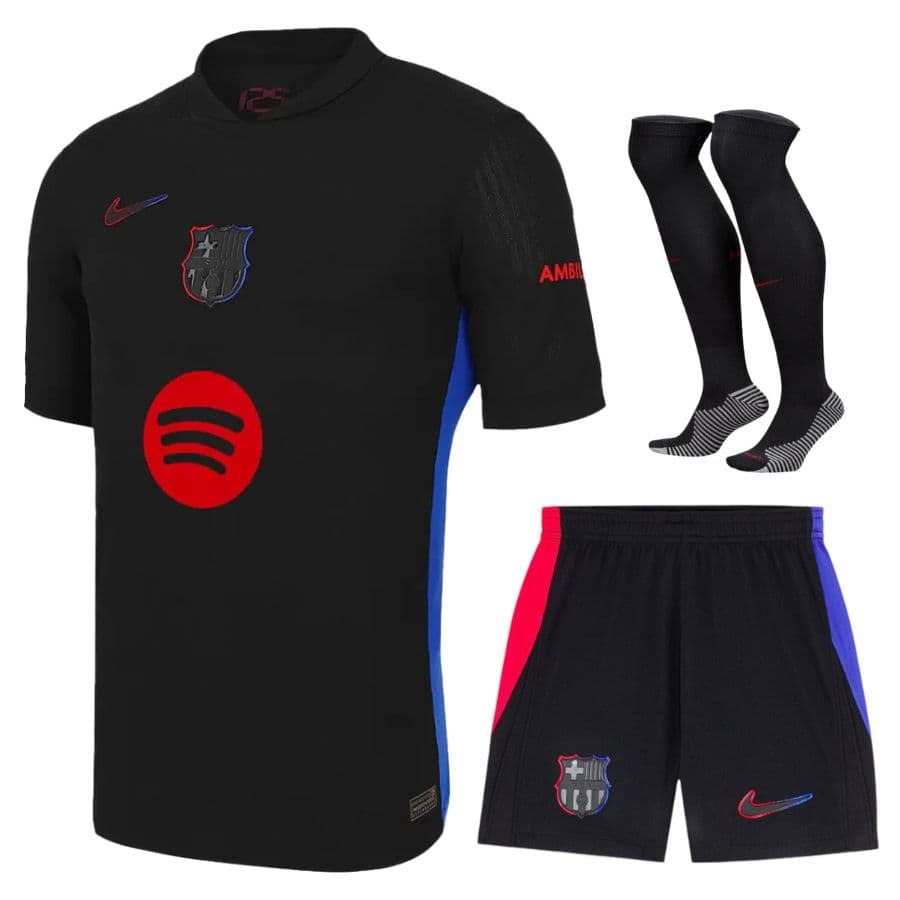 KIT CALCIO BAMBINO BARCELLONA TRASFERTA 2024-2025