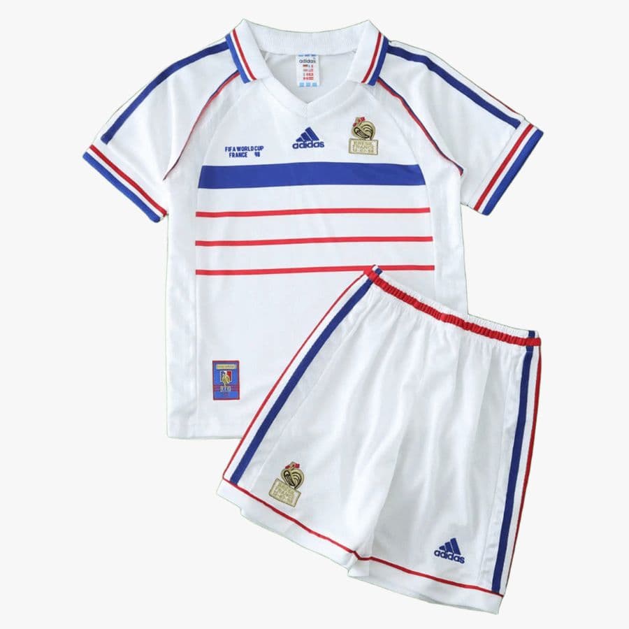 KIT CALCIO BAMBINO FRANCIA TRASFERTA 1998