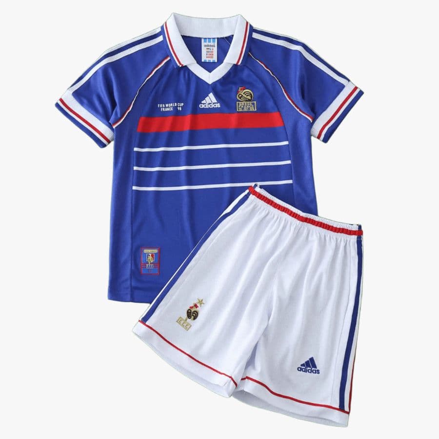 KIT CALCIO BAMBINO FRANCIA CASA 1998