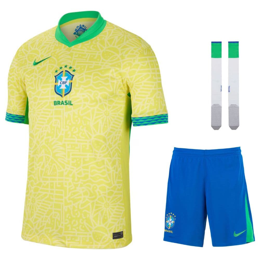 KIT CALCIO BAMBINO BRASILE CASA 2024-2025