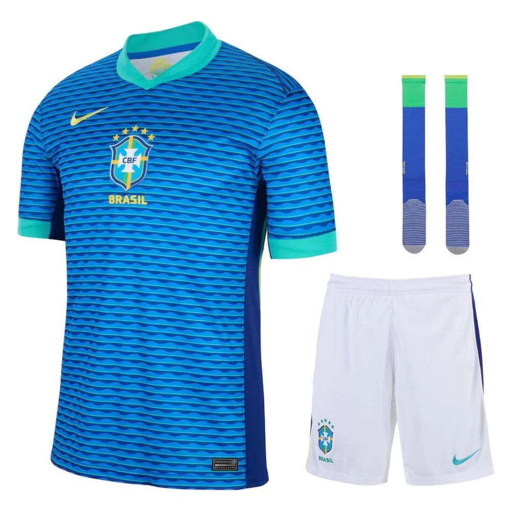 KIT CALCIO BAMBINO BRASILE TRASFERTA 2024-2025