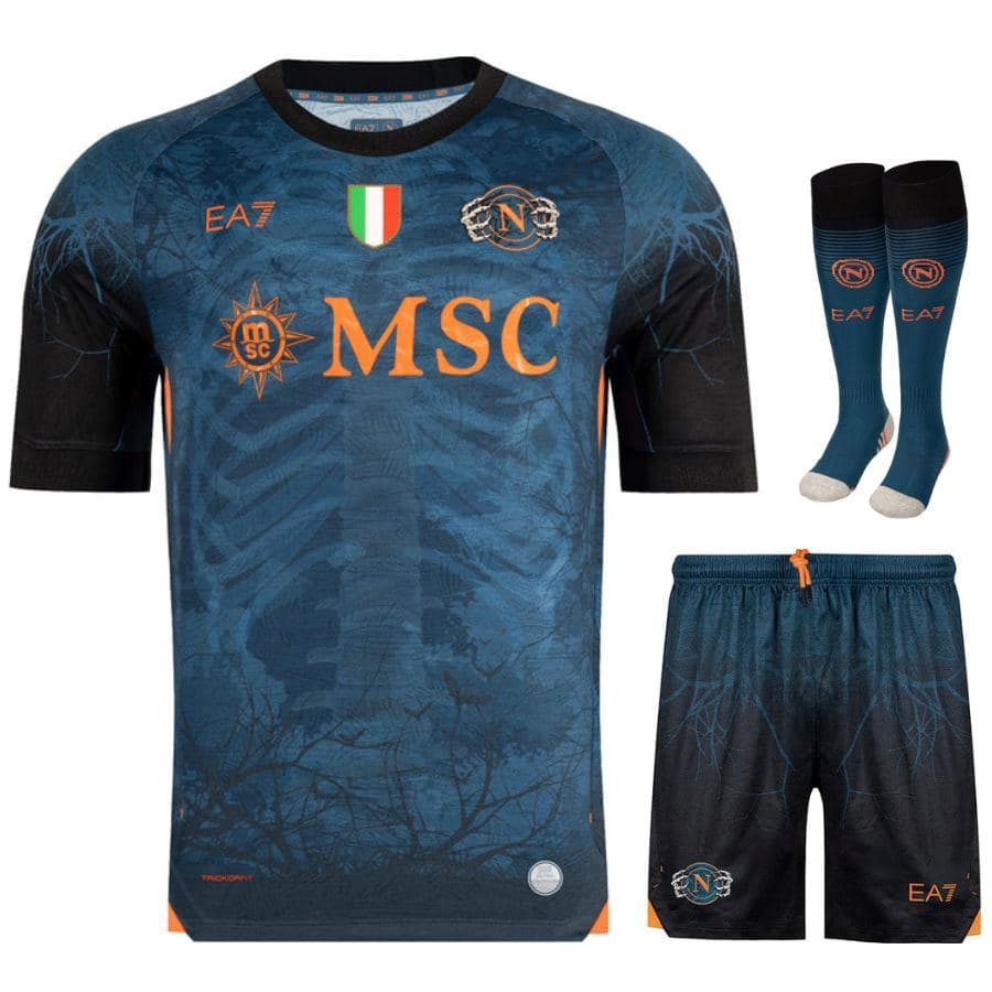 KIT CALCIO BAMBINO NAPOLI HALLOWEEN 2025-2026