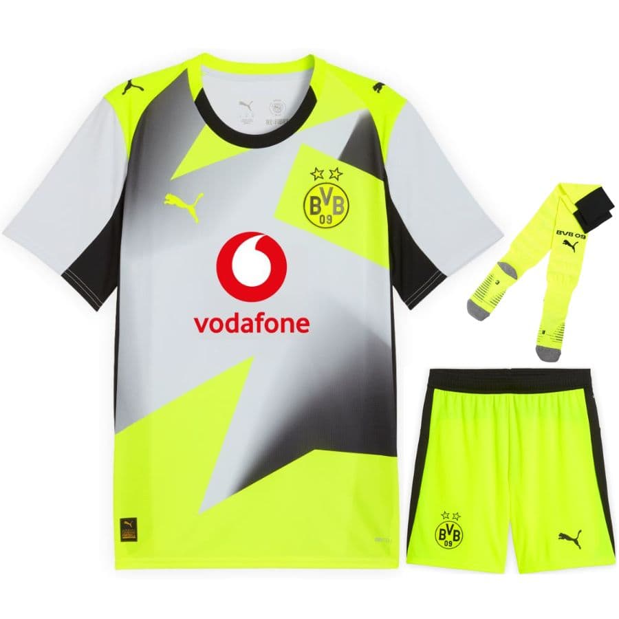 KIT CALCIO BAMBINO BORUSSIA DORTMUND TRASFERTA 2025-2026