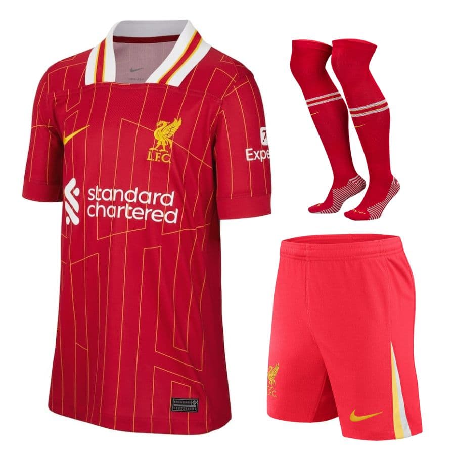 KIT CALCIO BAMBINO LIVERPOOL CASA 2024-2025