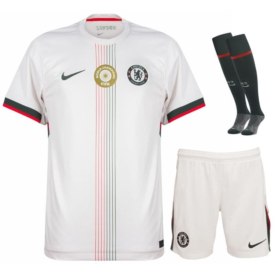 KIT CALCIO BAMBINO CHELSEA TRASFERTA MONDIALE FIFA 2025-2026