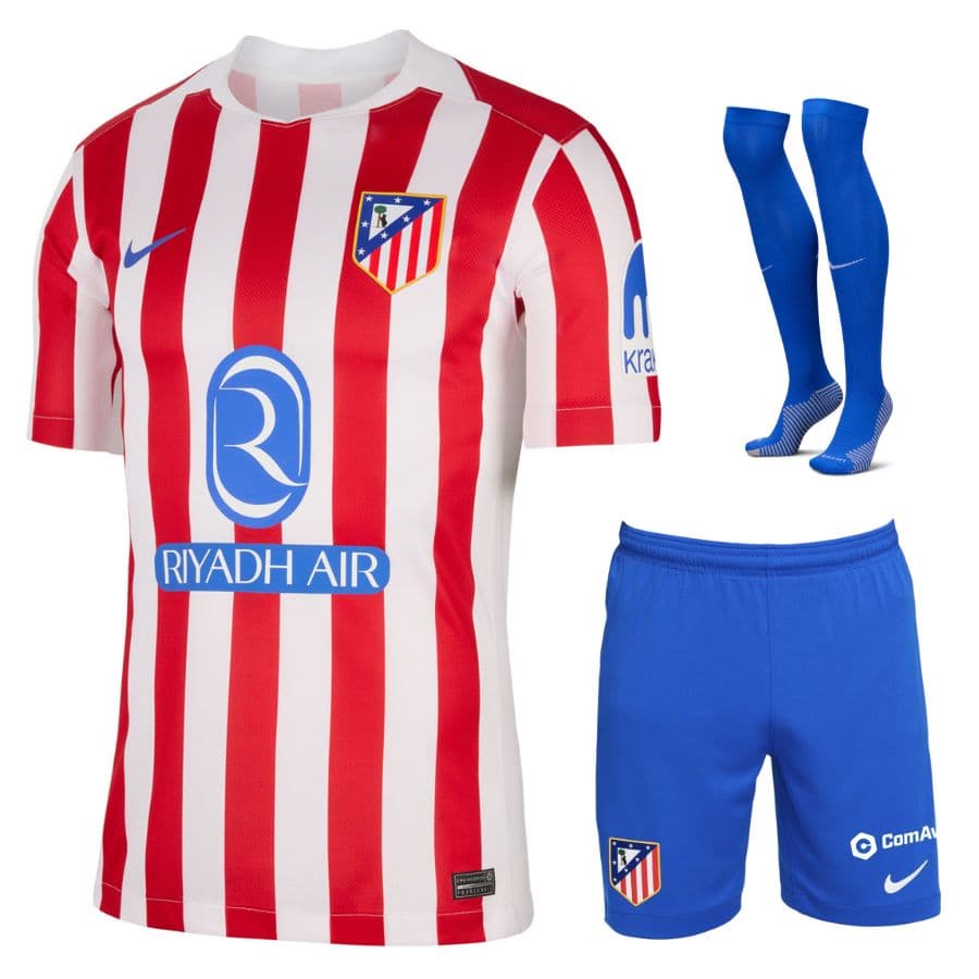 KIT CALCIO BAMBINO ATLETICO MADRID CASA 2025-2026