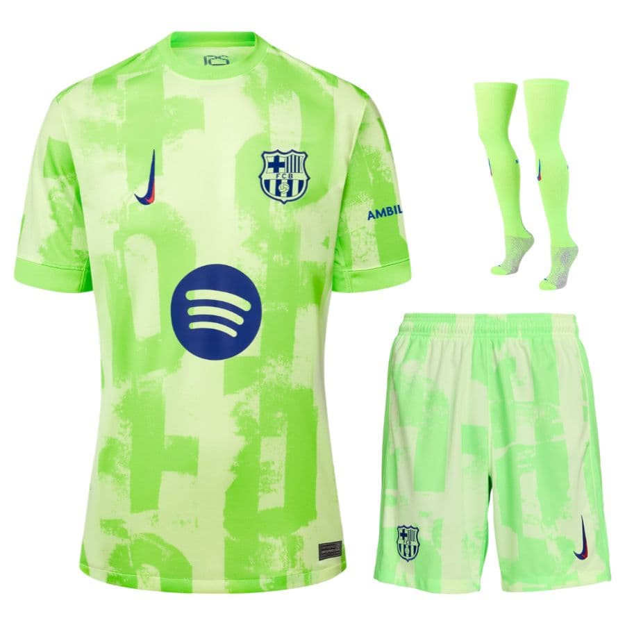 KIT CALCIO BAMBINO BARCELLONA TERZA 2024-2025