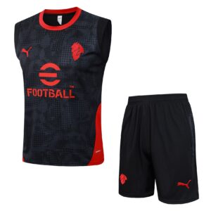 25/26 Milan Training Kit Nero/Rosso